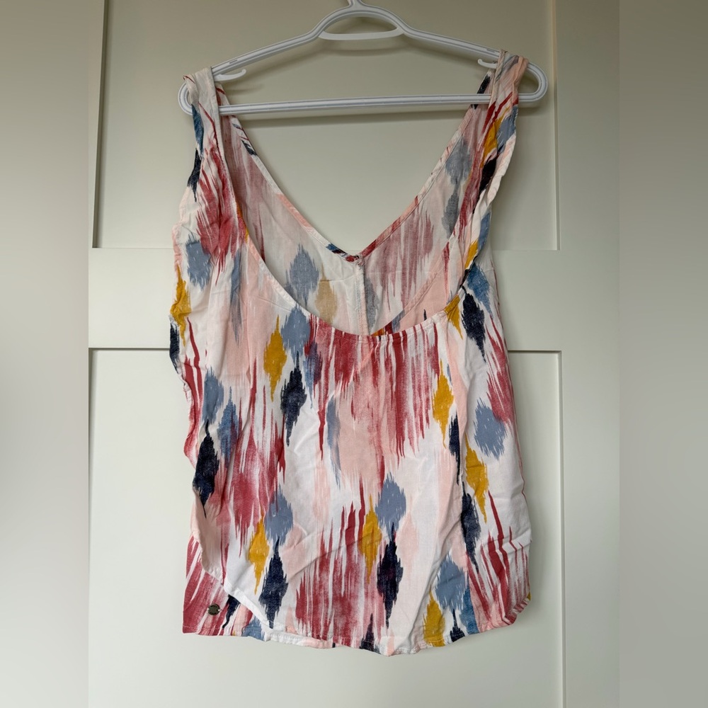 Multicolor Open Back Tank Top - Picture 3 of 7